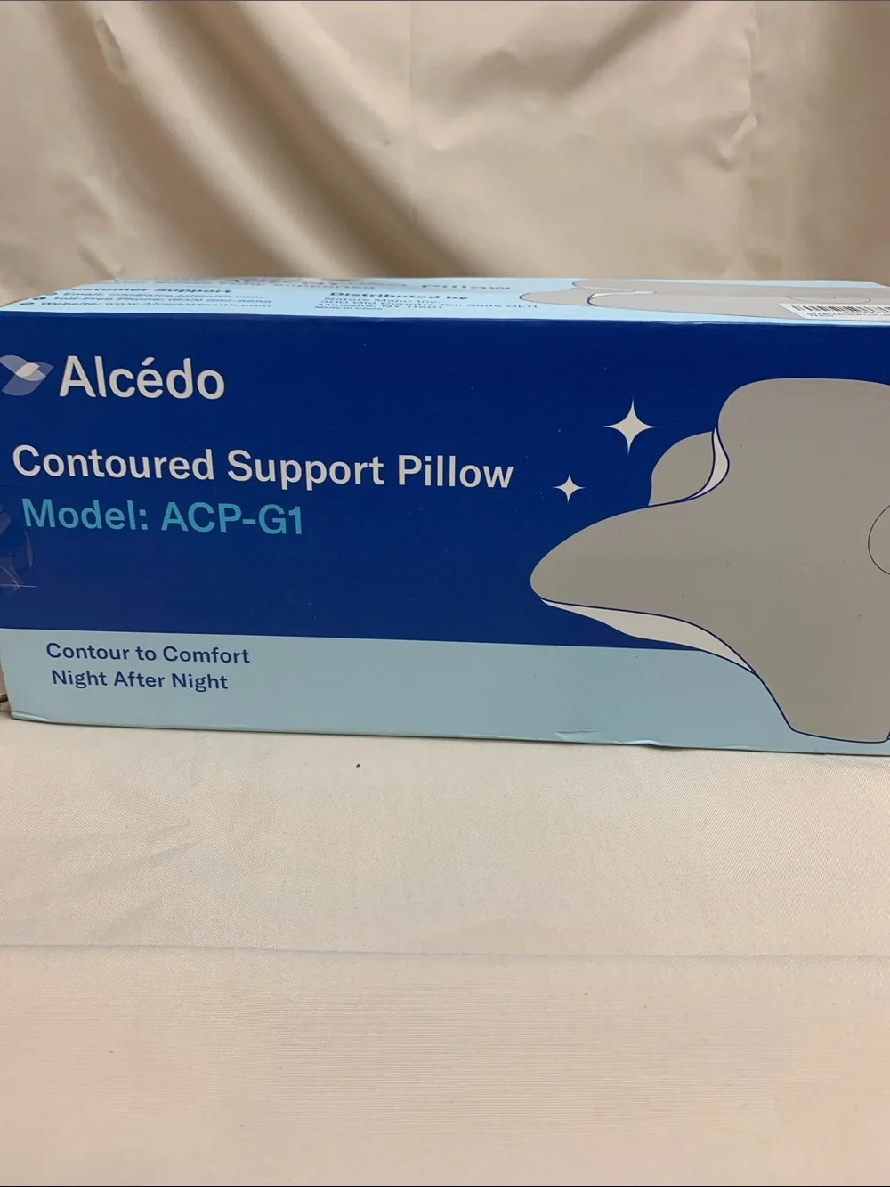 ACP-G1 Contoured Support Pillow - Light Blue